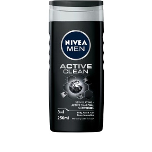 Duschgel Active Clean 250ml NIVEA MEN