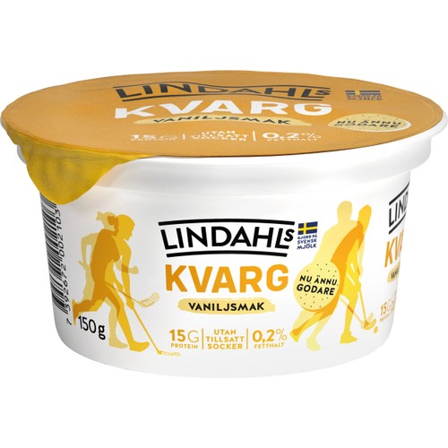 Kvarg Vaniljsmak 0,2% 150g Lindahls