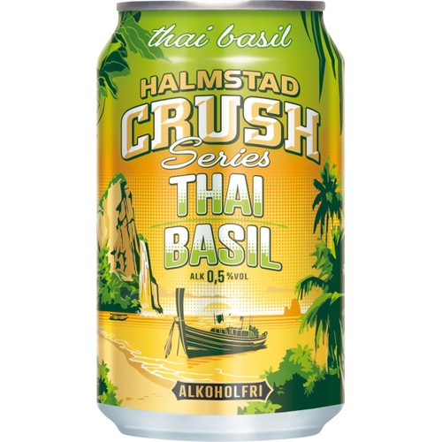 Blanddryck Thai Basil 0,5% 330ml Halmstad Crush