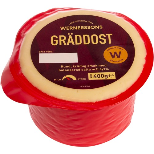 Gräddost 400g Wernerssons