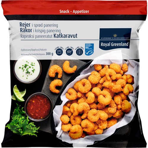 Sprödpanerade räkor 300g Royal Greenland