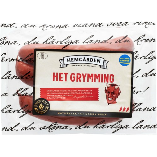 Korv Grymming 270g Hemgården