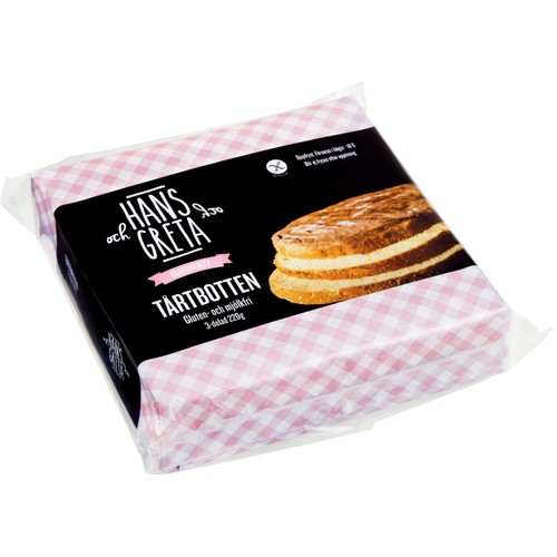 Tårtbotten Glutenfri 3-delad 220g Hans och Greta