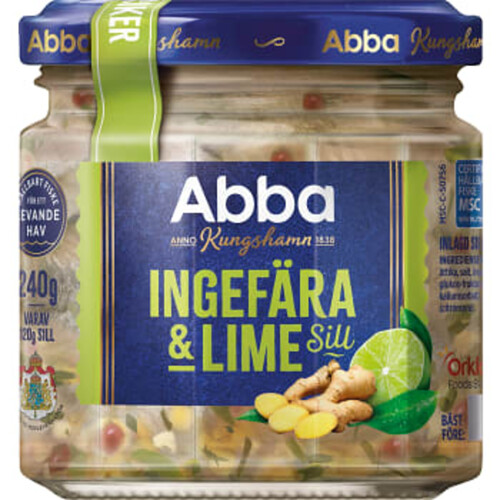 Sill Ingefära & lime 240g Abba