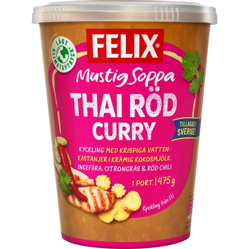 Thai Röd Currysoppa 475g Felix