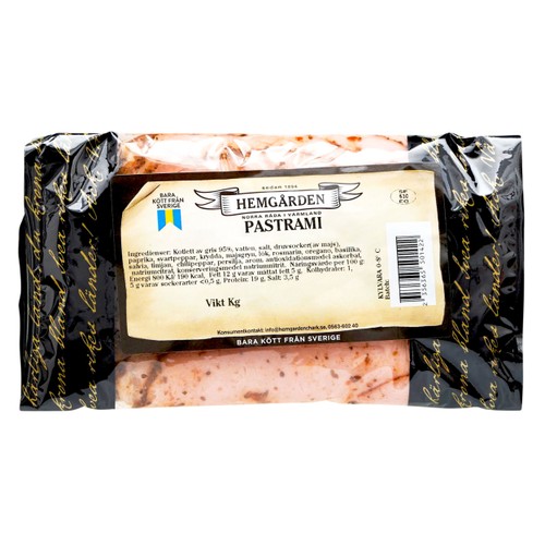 Pastrami Skivad ca 125g Hemgården