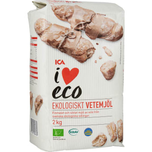 Vetemjöl 2kg KRAV ICA I love eco