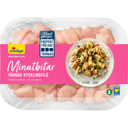 Kycklingfilé Färsk Minutbitar Tärnad 550g Kronfågel