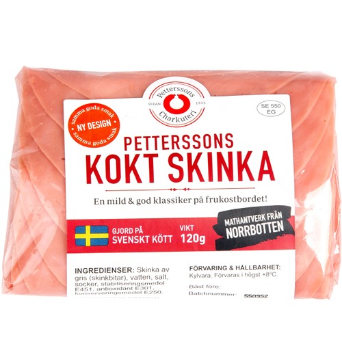 Kokt skinka 120g Petterssons Charkuteri