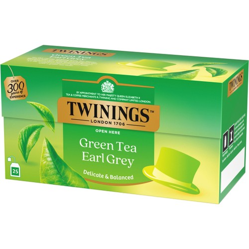 Grönt te Earl Grey 25-p Twinings