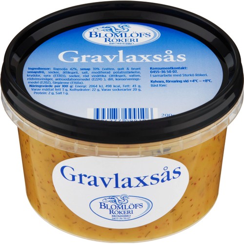 Gravlaxsås 200g Blomlöfs Rökeri