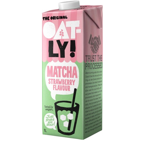 Havredryck Matcha Strawberry 2,8% 1000ml Oatly