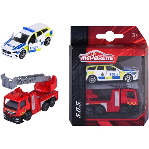 Bilar SOS 15,5cm 2-p Majorette