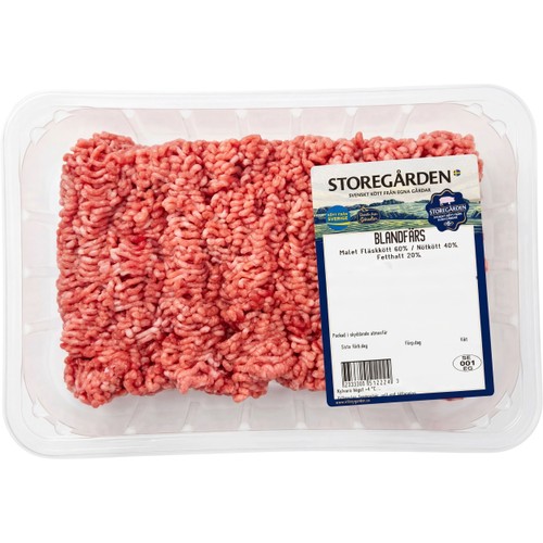 Blandfärs ca 1,2kg Storegården