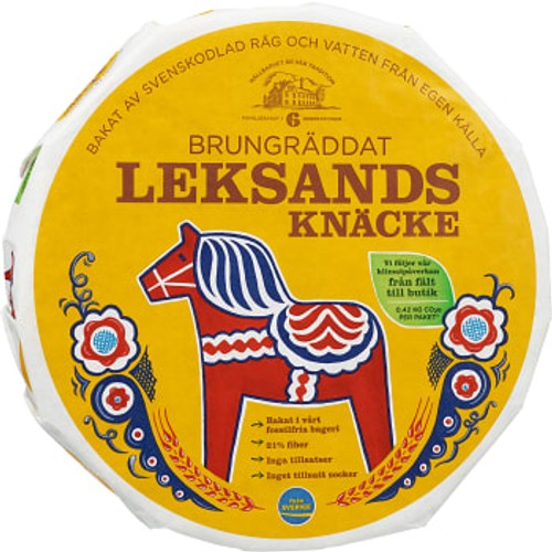 Brungräddat knäcke 830g Leksands Knäckebröd
