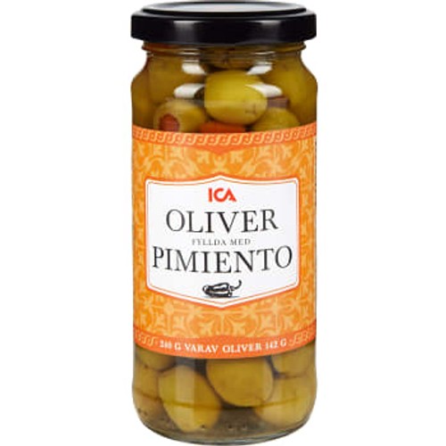Fyllda Oliver Gröna med Pimiento 240g ICA