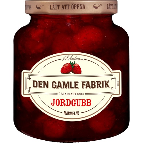 Jordgubbsmarmelad 380g De Gamle Fabrik