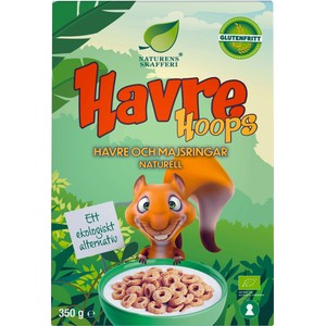 Havre Hoops Glutenfri Ekologisk 350g Naturens skafferi