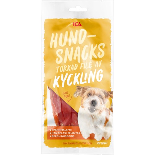 Hundtugg Torkad kycklingfilé 100g ICA