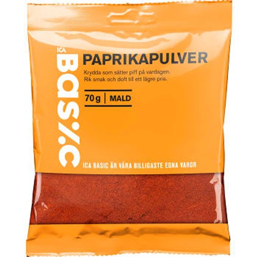 Paprikapulver 70g ICA Basic
