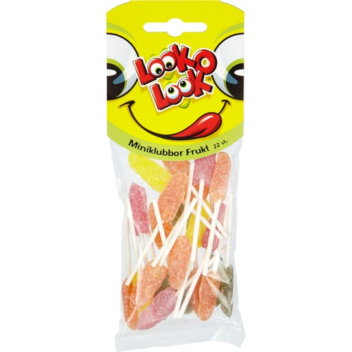 Miniklubbor Frukt 75g Look o Look