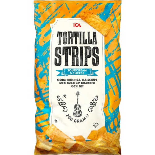Tortillastrips Sourcreame & cheese 200g ICA