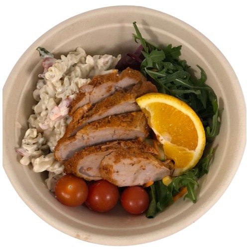 Pasta & fläskfilésallad