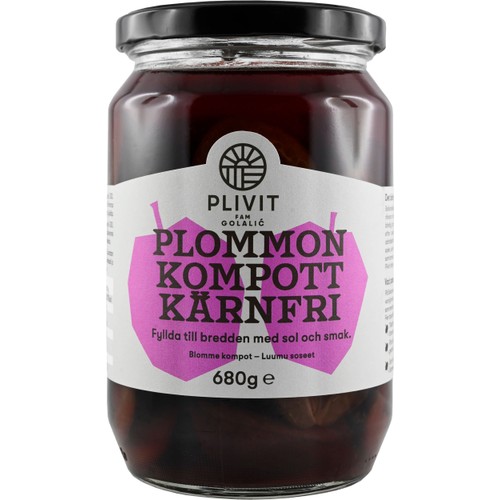 Plommonkompott Kärnfri 680g Plivit