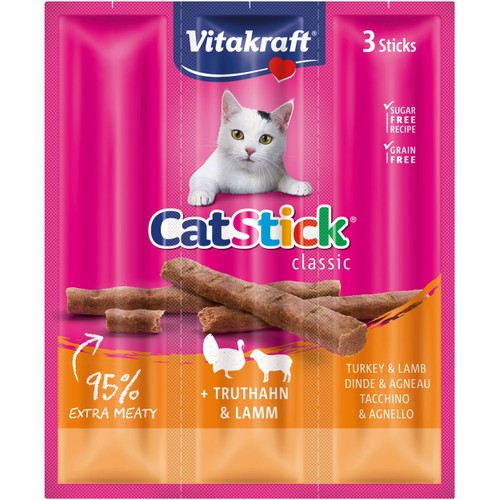 Cat-Stick mini Kalkon & lamm 3-p Vitakraft