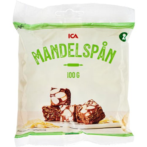 Mandelspån blancherade 100g ICA