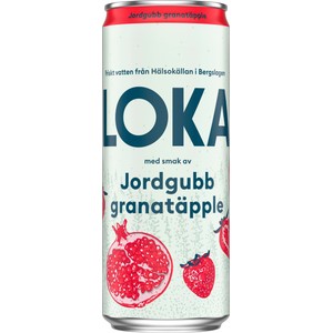Kolsyrat vatten Jordgubb/Granatäpple 33cl Loka