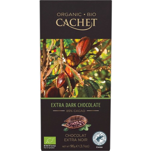 Choklad Extra Dark 85% Kakao Eko 90g Cachet