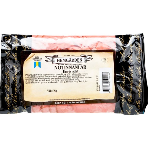Nötinnanlår Enirsrökt ca 125g Hemgården
