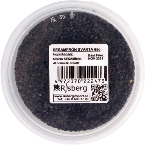Sesamfrö Svarta 65g Risberg
