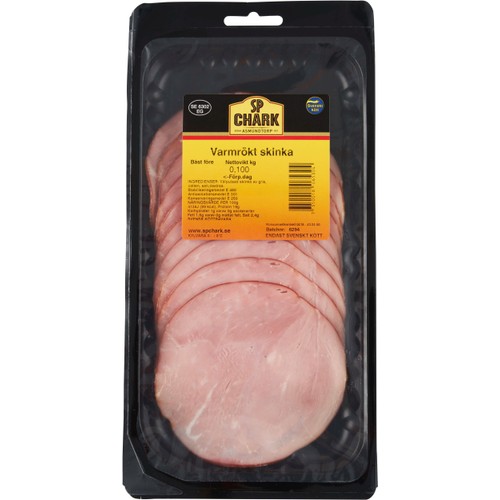 Varmrökt skinka 100g SP Chark