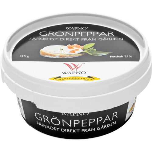 Färskost Grönpeppar 125g Wapnö