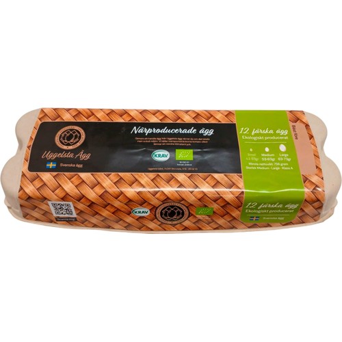 Ägg M/L 12-pack Eko Uggelsta Ägg