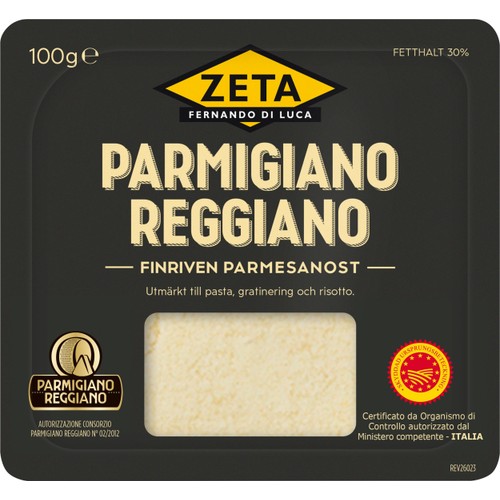 Parmesanost Parmigiano Reggiano finriven 100 g Zeta