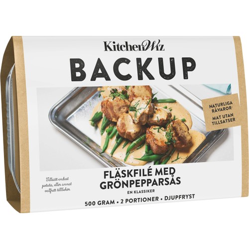 Fläskfilé Med Grönpepparsås 500g Kitchenwiz Backup