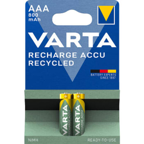 Batteri ReCharge AAA 800mAh 2-p