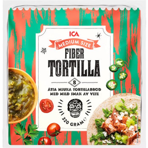 Soft tortillas Fiber Medium 8-p 320g ICA