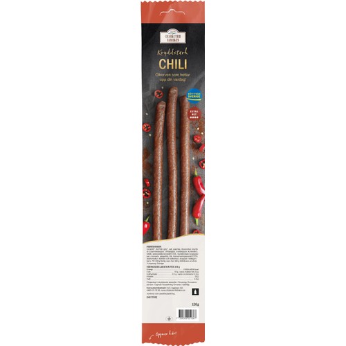 Ölkorv Chili 3-p 120g Charkuterifabriken