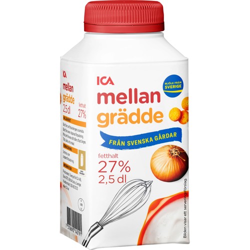 Mellangrädde 27% 2,5dl ICA