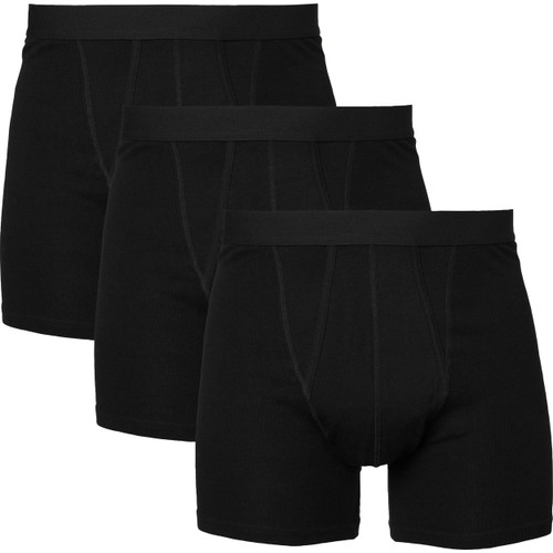 Boxer Rib svart 3p L mywear