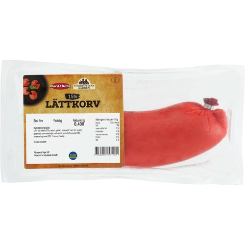Lättkorv 15% 400g Nordchark