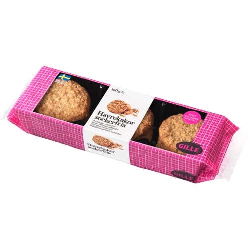 Havrekakor Sockerfri 160g Gille