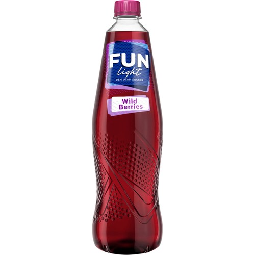 Lightdryck Wild berry Sockerfri 1l Fun Light