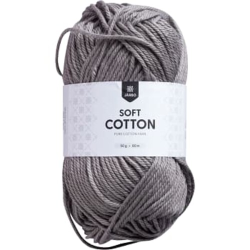 Garn Soft Cotton Ljusgrå 50g Järbo