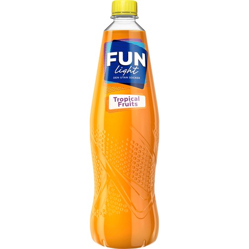 Lightdryck Tropical fruits Sockerfri 1l Fun Light