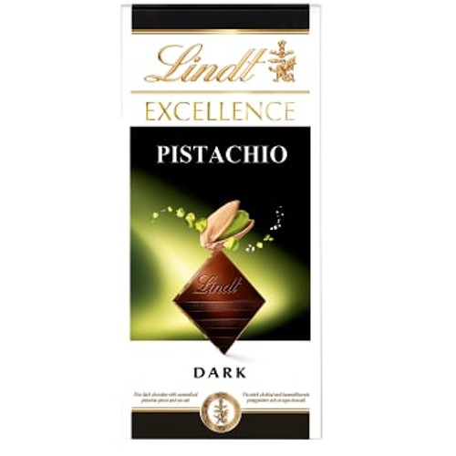 Chokladkaka mörk EXCELLENCE Pistachio 100g Lindt